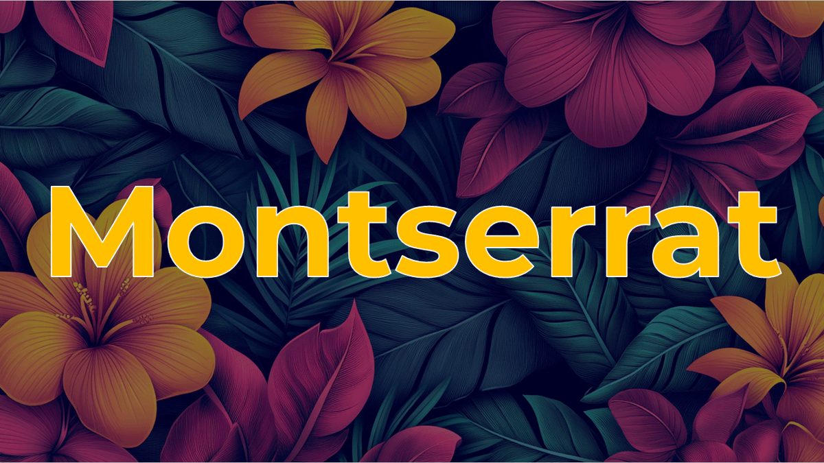 Montserrat font example