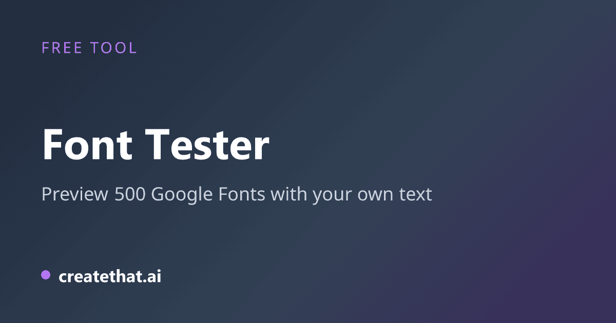 Font Tester