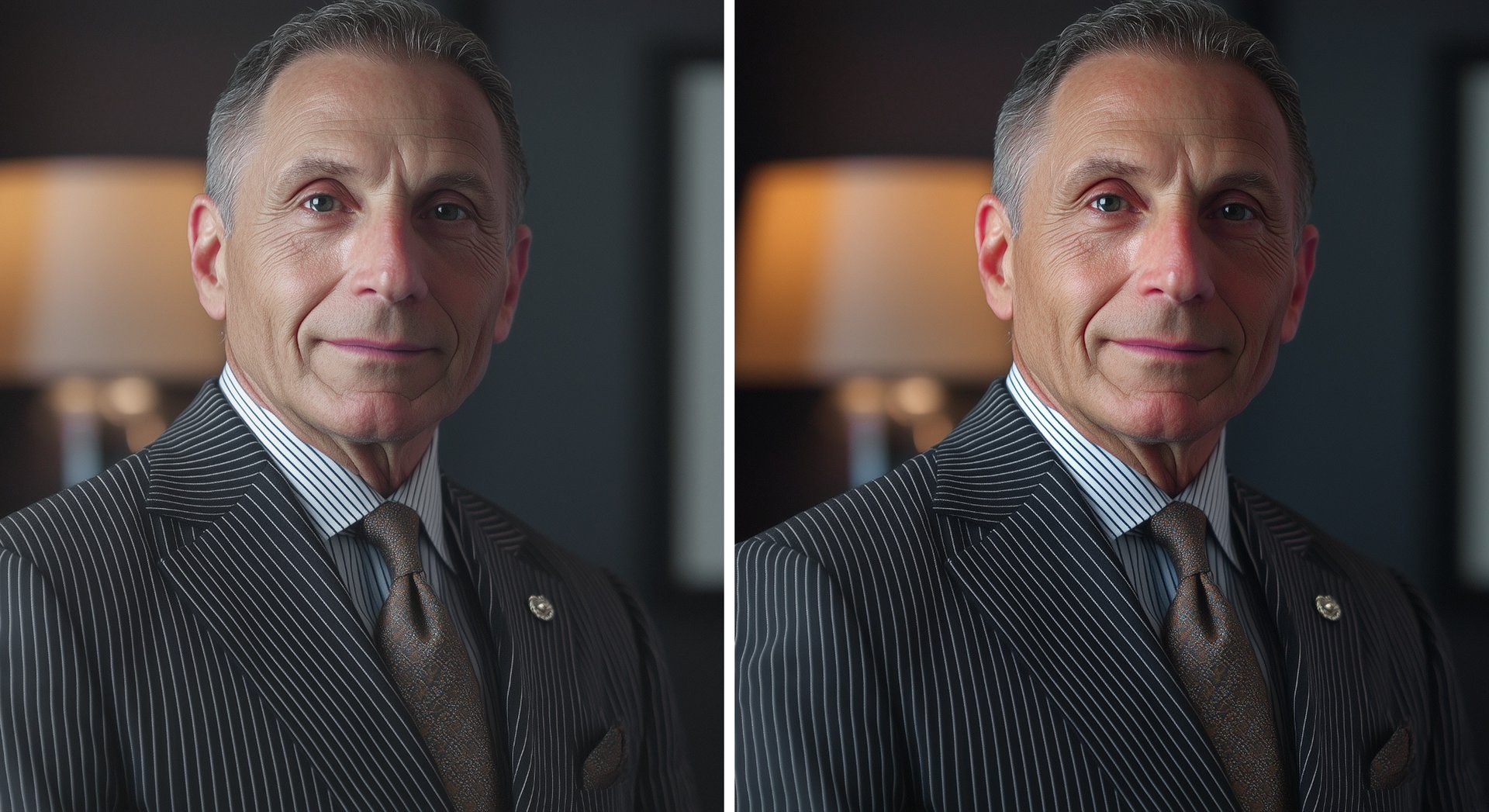 Cinematic color grading before and after comparison