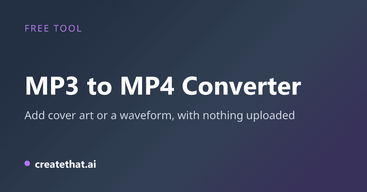 MP3 to MP4 Converter