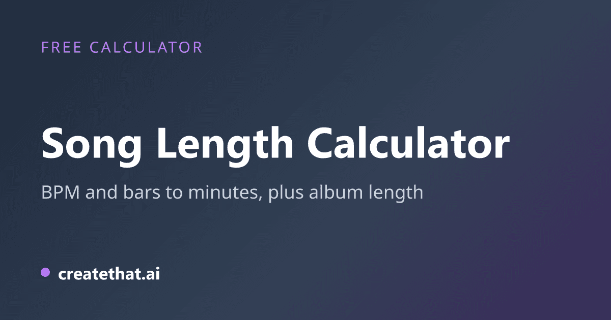Song Length Calculator