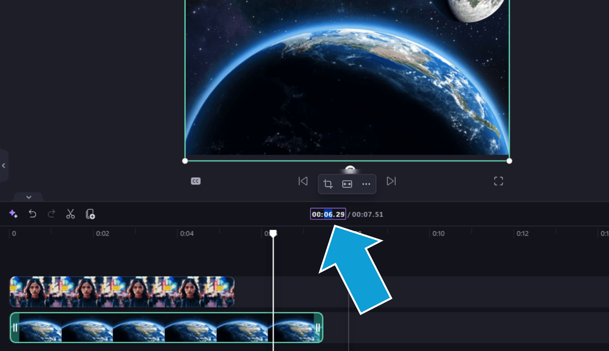 Video stopwatch style timer in Clipchamp can be used for precise trimming