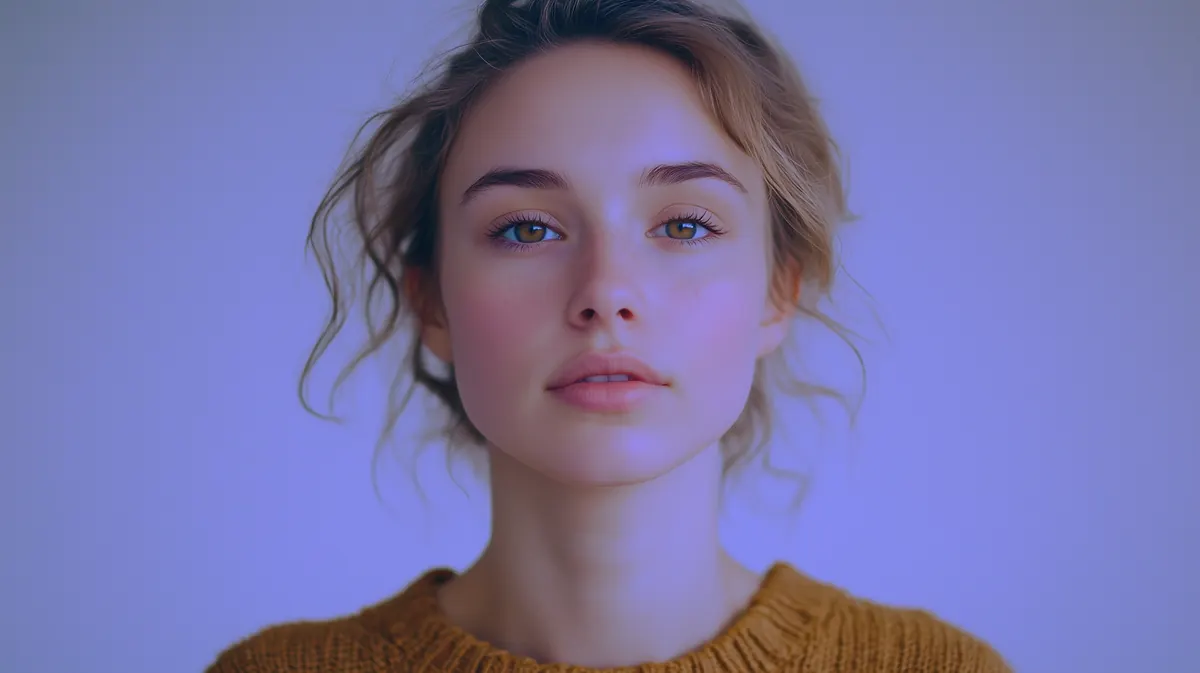 Skin tone test image with the LUT applied
