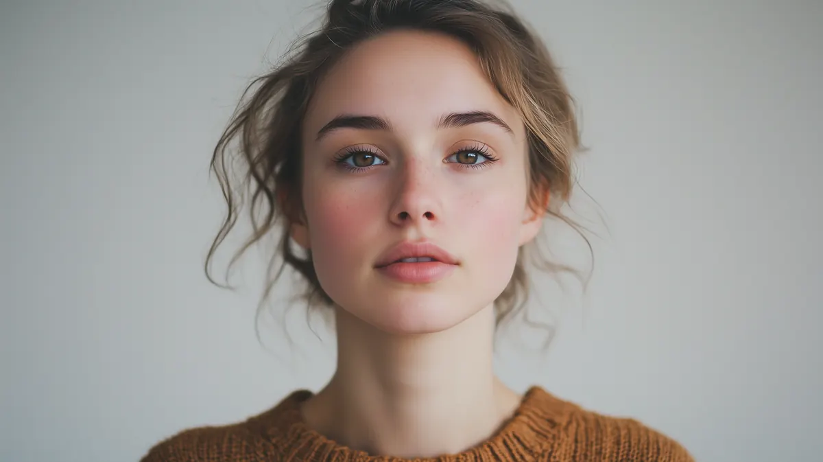 Skin tone test image before the LUT